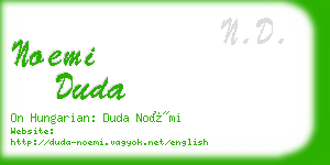 noemi duda business card